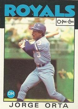 1986 O-Pee-Chee Baseball Cards 044      Jorge Orta